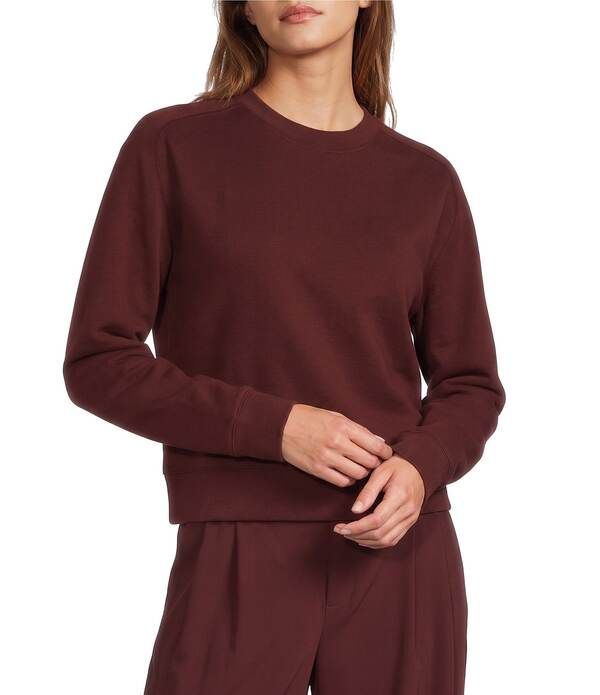 アントニオ メラーニ レディース アウター パーカー・スウェット クルーネック シャツ Antonio Melani Crewneck Long Sleeve Sweatshirt Rasin