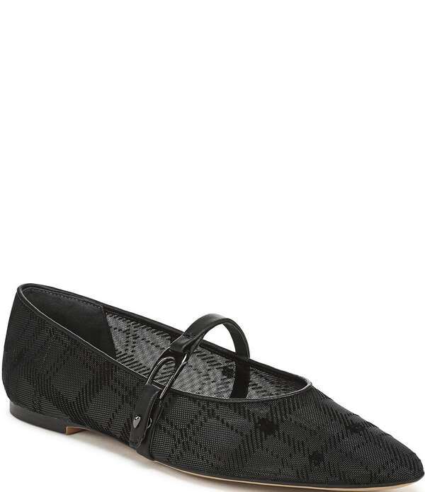 フランコサルト レディース シューズ パンプス メッシュ Sarto by Franco Sarto Rubina Plaid Mesh Pointed Toe Mary Jane Ballet Fl