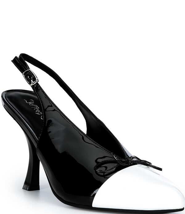 ジェフリー キャンベル レディース シューズ ヒール Jeffrey Campbell Patent Bow Slingback Pumps Black White Patent ホワイト 40,820円