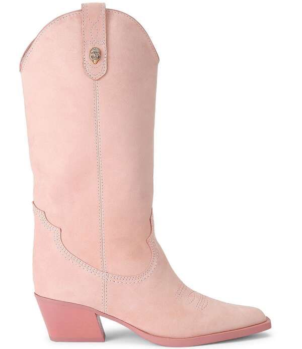 カートジェイガーロンドン レディース シューズ ブーツ・レインブーツ スエード Kurt Geiger London Kissuede Western Cowboy Boots Pink ピンク 55,990円