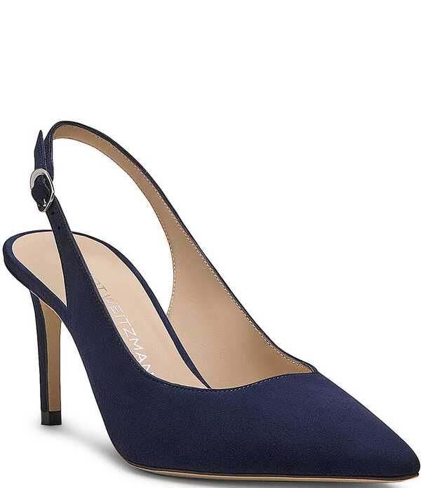スチュアート ワイツマン レディース シューズ ヒール スエード Stuart Weitzman Womenstuart Power Slingback 75 Suede Pointed Toe Pu