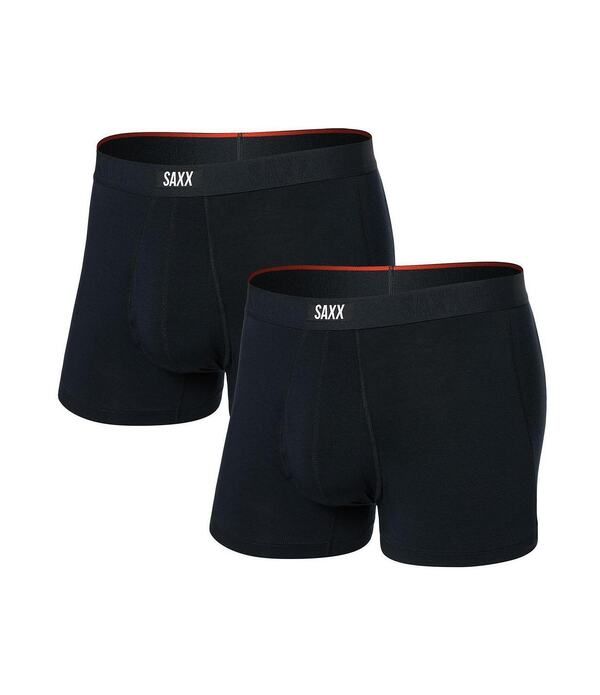 サックス メンズ アンダーウェア ボクサーパンツ SAXX Vibe Xtra Solid 3 Trunks 2Pack Black ブラック 17,610円
