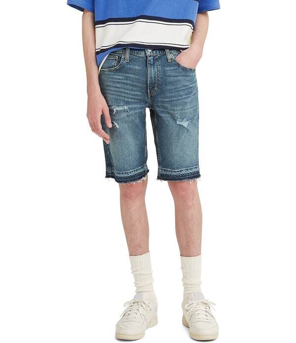 リーバイス メンズ ボトムス ハーフパンツ・ショーツ スリムフィット ショートパンツ LevisR 511 Slim Fit 12 Inseam Cut Off Jean Shortsay Goodb