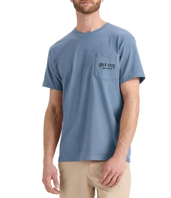 ソルトライフ メンズ トップス シャツ Salt Life Tipsy Crab Short Sleeve TShirt Windward Blue ブルー