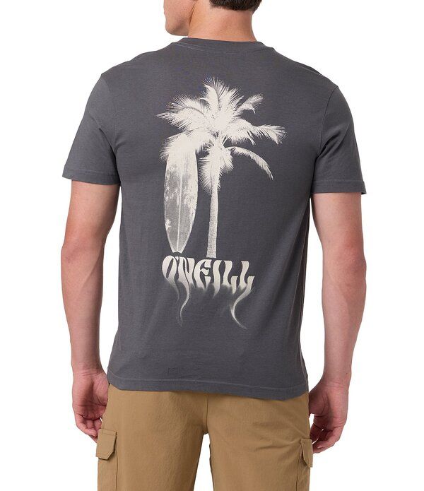 オニール メンズ トップス シャツ ONeill Shadow Palm Tree Short Sleeve TShirt Dark Shadow