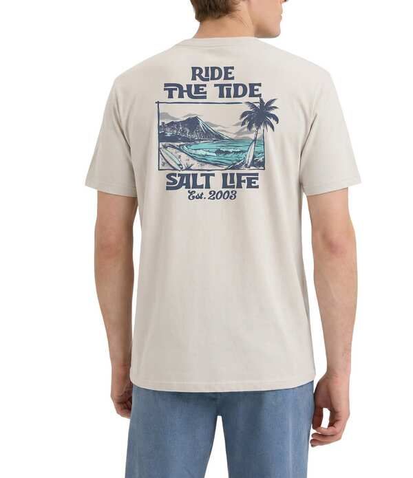 ソルトライフ メンズ トップス シャツ Salt Life Ride The Tide Short Sleeve TShirt Snowfall