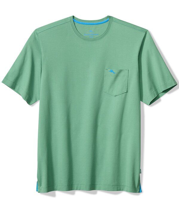 トッミーバハマ メンズ トップス シャツ クルーネック Tommy Bahama New Bali Skyline Short Sleeve Crewneck Solid PocketShirt MI