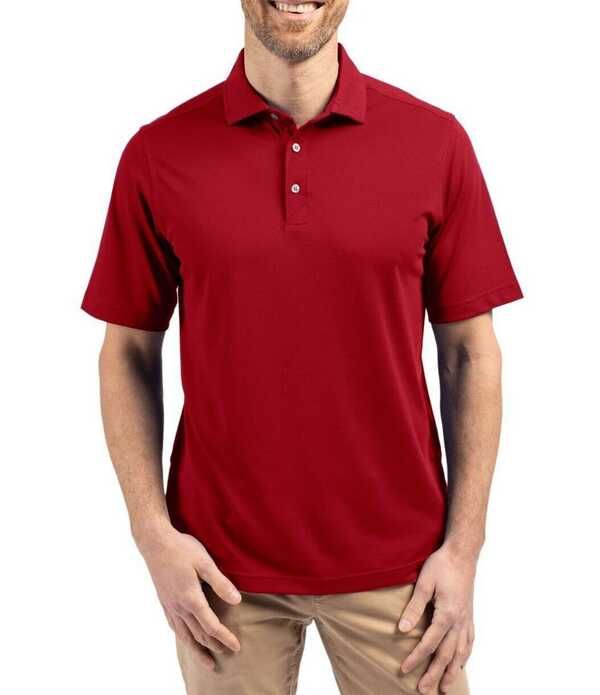 カッターアンドバック メンズ トップス シャツ トール 半袖 Cutter Buck Big Tall Virtueco Pique Performance Stretch ShortSleeve R