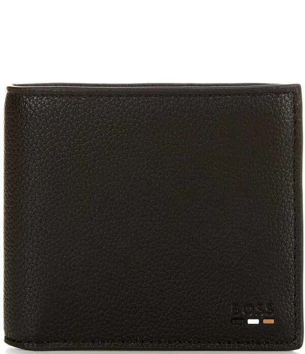 ヒューゴボス メンズ アクセサリー 財布 レザー Hugo Boss Ray FauxLeather BiFold Wallet Black ブラック