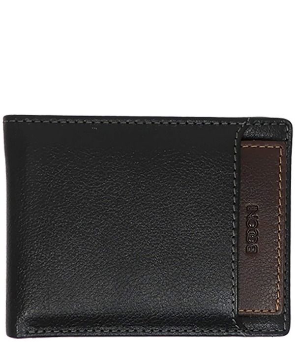 ボコニ メンズ アクセサリー 財布 レザー BOCONI Garth Bifold Leather Wallet with Card Case Insert Black ブラック