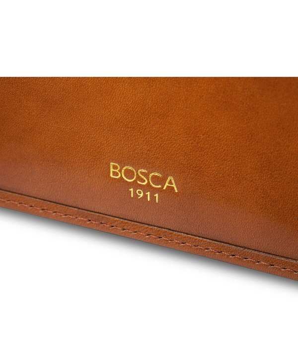 ボスカ メンズ アクセサリー 財布 レザー Bosca Small BiFold Leather Wallet Saddle