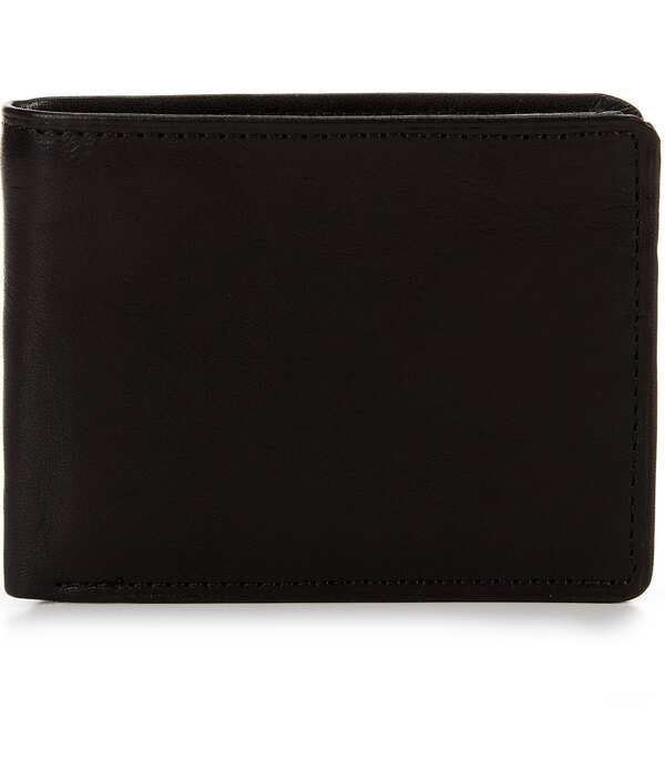 ラウンドトゥリーアンドヨーク メンズ アクセサリー 財布 Roundtree Yorke Camb Passcase with Flip ID Black ブラック