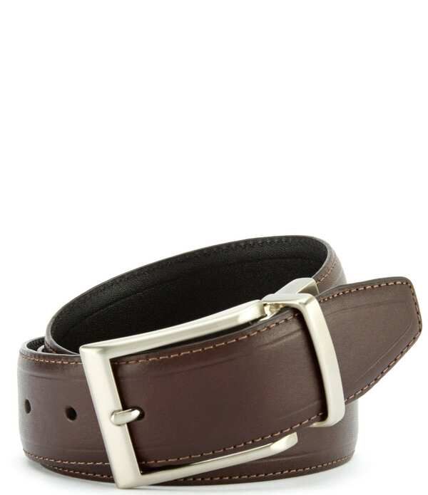 ダニエル クレミュ メンズ アクセサリー ベルト レザー Cremieux Reversible Casualeather Belt Brown ブラウン