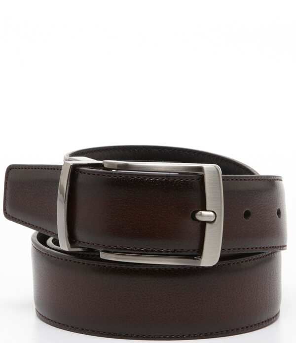 ラウンドトゥリーアンドヨーク メンズ アクセサリー ベルトール Roundtree Yorke Big Tall Burnishedge Reversible Belt BrownBlack ブラック 12,936円