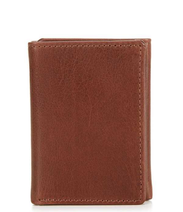 ラウンドトゥリーアンドヨーク メンズ アクセサリー 財布 レザー Roundtree Yorke Cow Leather TriFold Wallet Brown ブラウン 12,586円