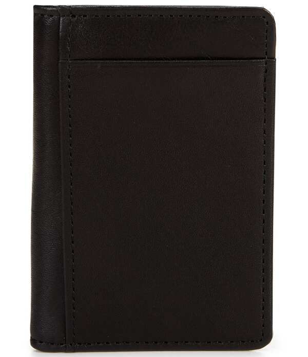 ラウンドトゥリーアンドヨーク メンズ アクセサリー 財布 レザー Roundtree Yorke Cambridge Leather Multi Card Case Black ブラック
