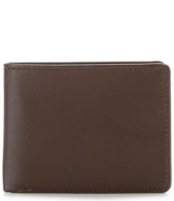 ラウンドトゥリーアンドヨーク メンズ アクセサリー 財布 Roundtree Yorke Passcase with Flip ID Brown ブラウン