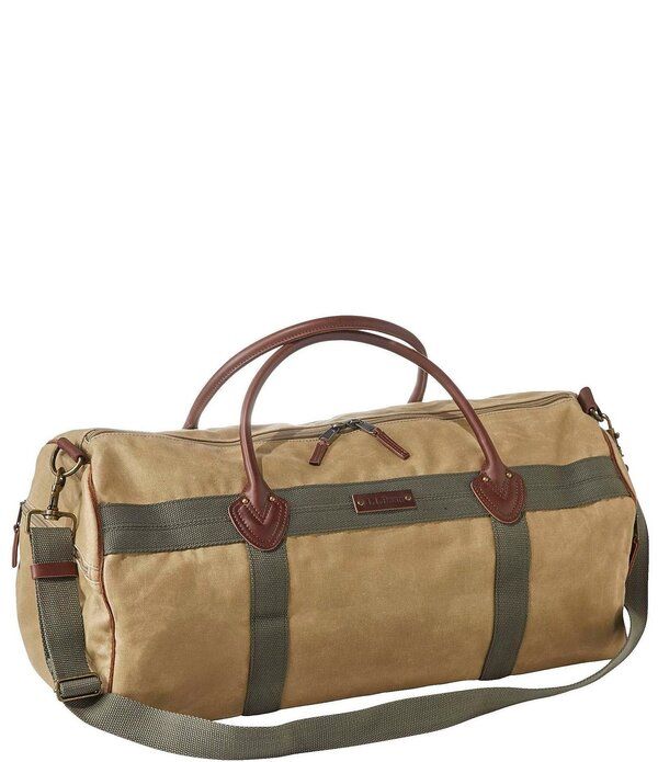 エルエルビーン レディース バッグ LLBean Waxed Canvas Duffle Bag Dar khaki カーキ