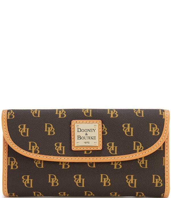 ドーネイアンドバーク レディース アクセサリー 財布 コントラスト ロゴ Dooney Bourke Blakely Collection Signature Logo Continental Con