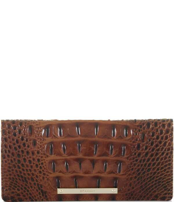ブランミン レディース アクセサリー 財布 BRAHMIN Melbourne Collection Ady CrocodileEmbossed Wallet Pecan 30,420円
