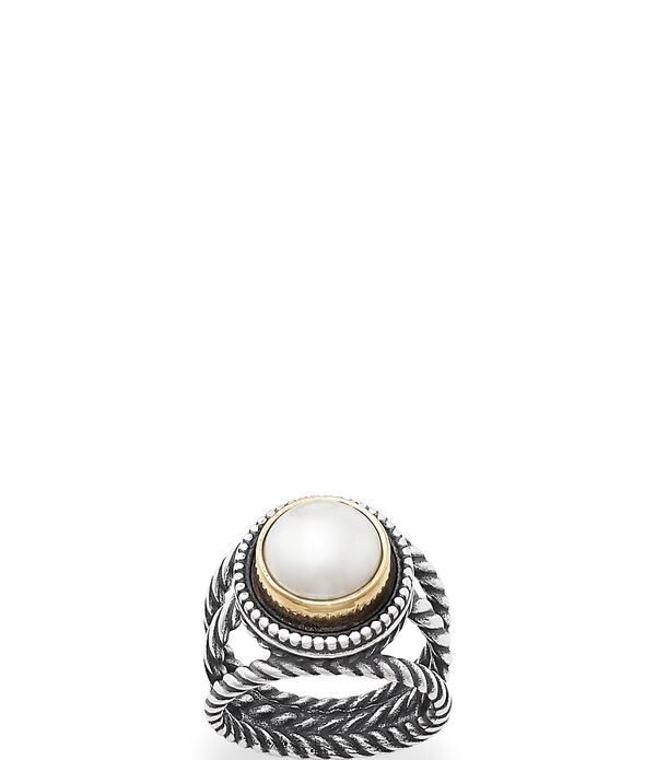 ジェームズ エイヴリー レディース アクセサリー 指輪 James Avery Marjan Gemstone Ring Sterling BronzeCultu red Pearl パール