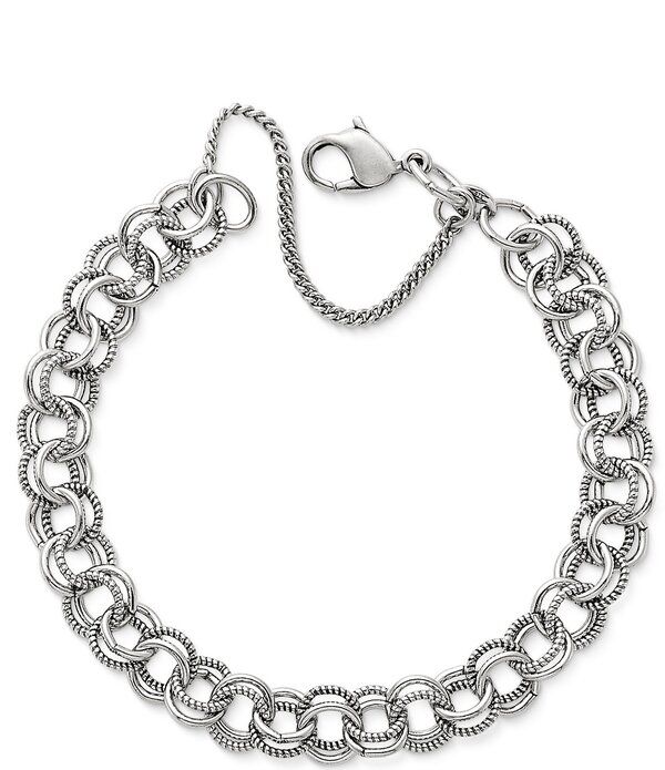 ジェームズ エイヴリー レディース アクセサリー ブレスレット・バングル・アンクレット James Avery Double Link Charm Bracelet Sterling Silver シ 29,120円