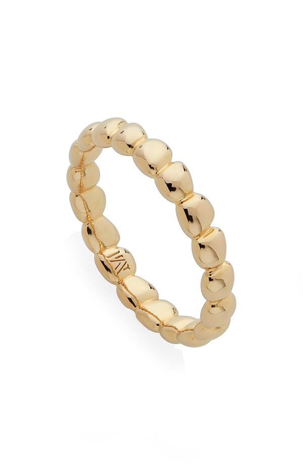 モニカヴィナダー レディース アクセサリー 指輪 Monica Vinader Nura Teardrop Eternity Ring Yellow Gold イエロー