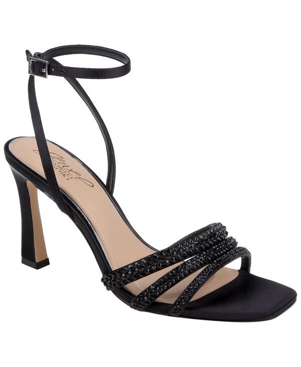 ジュウェルダグレイミシュカ レディース シューズ サンダル Jewel Badgley Mischka Womens Zimal II Square Toe Sandals Black Satin ブ 28,712円