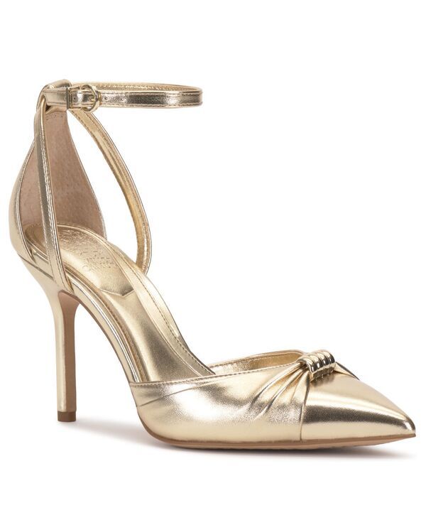 ヴィンスカムート レディース シューズ パンプス Vince Camuto Womens Mallie Closed Toe Pumps Egyptian Gold Leather ゴールド