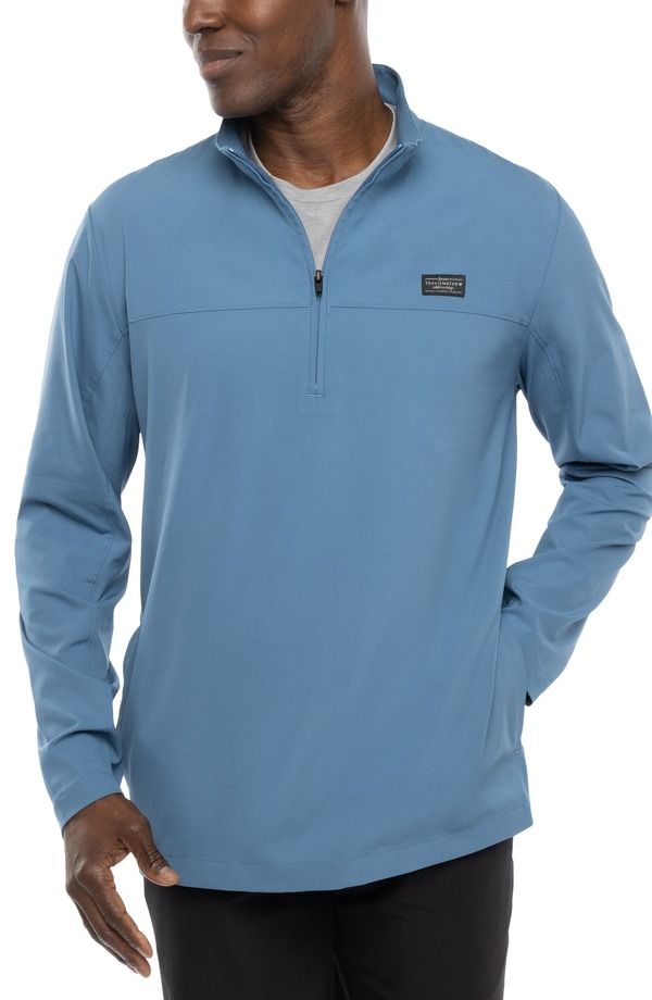 トラビスマヒュー メンズ アウター パーカー・スウェット ハーフジップ TravisMathewanderlust Quarter Zipullover COPEN BLUE ブルー
