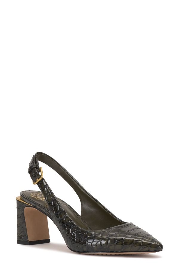 ヴィンスカムート レディース シューズ パンプス Vince Camuto Hamden Pointed Toe Slingback Pump DEEP FOREST フォレスト