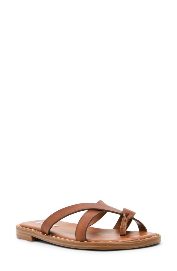 スティーブ マデン レディース シューズ サンダル Steve Madden Brutuslide Sandal Women TAN LEATHER タン