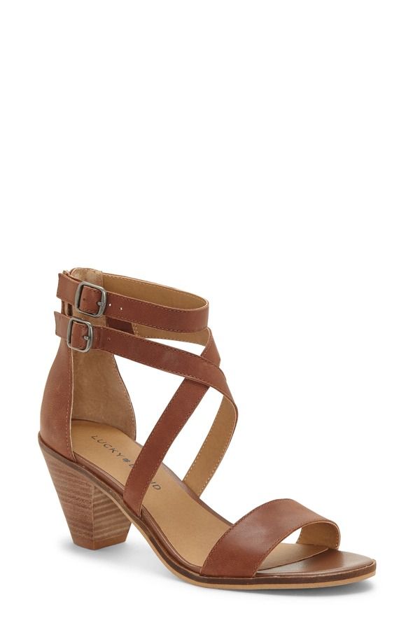 ラッキーブランド レディース シューズ ヒール サンダル アンクル Lucky Brand Ressia Double Ankle Strap Sandal Women TOFFEE 02