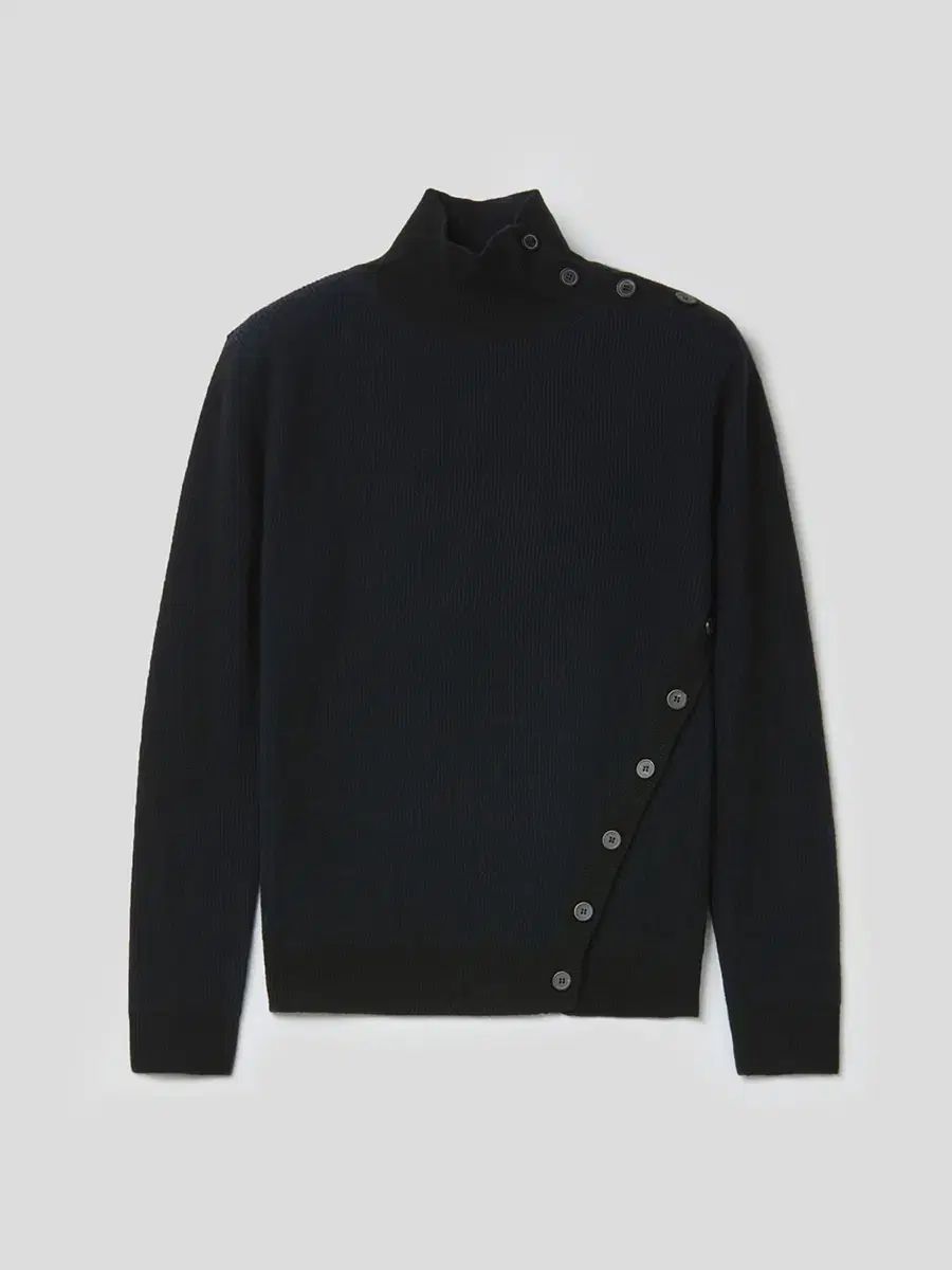 XL MMIC OBLIQUE TURTLENECK BLACK