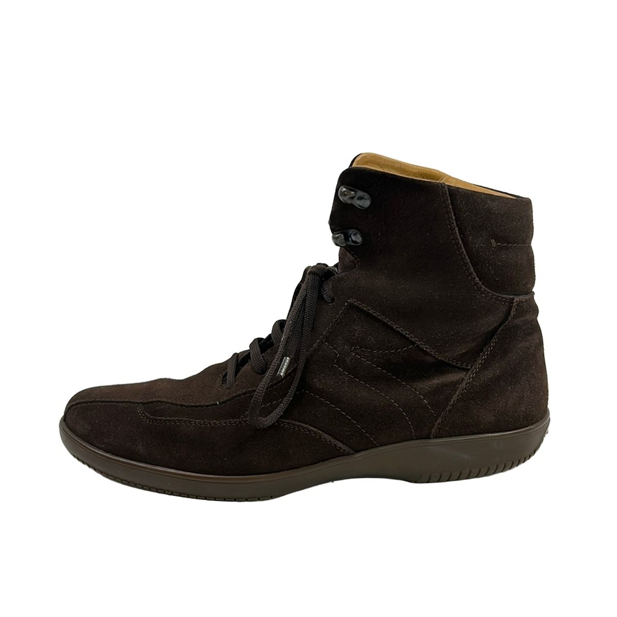 FERRAGAMO/SalvatoreFerragamo(サルバトーレフェラガモ) ショートブーツ 7 EE メンズ - ダークブラウン レースアップ