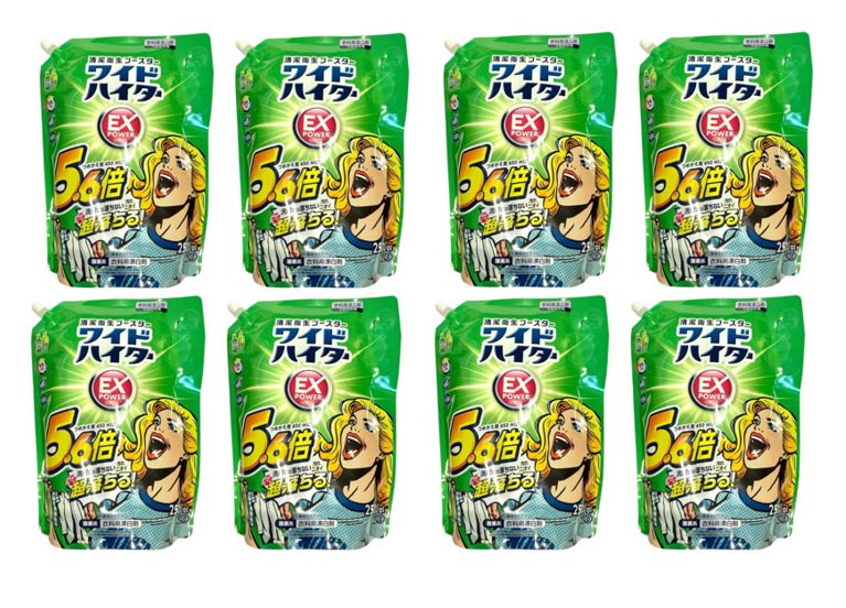 【ゆっくり発送様ご注文品】 8個セットワイドハイター EXパワー 衣料用漂白剤 詰め替え 2500ml×8個 5.6倍