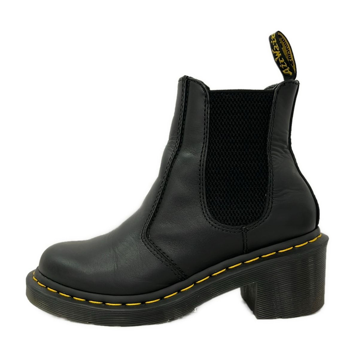 Dr.Martens(ドクターマーチン) ショートブーツ UK3 レディース - 黒 サイドゴア/インソール取外し可 レザー
