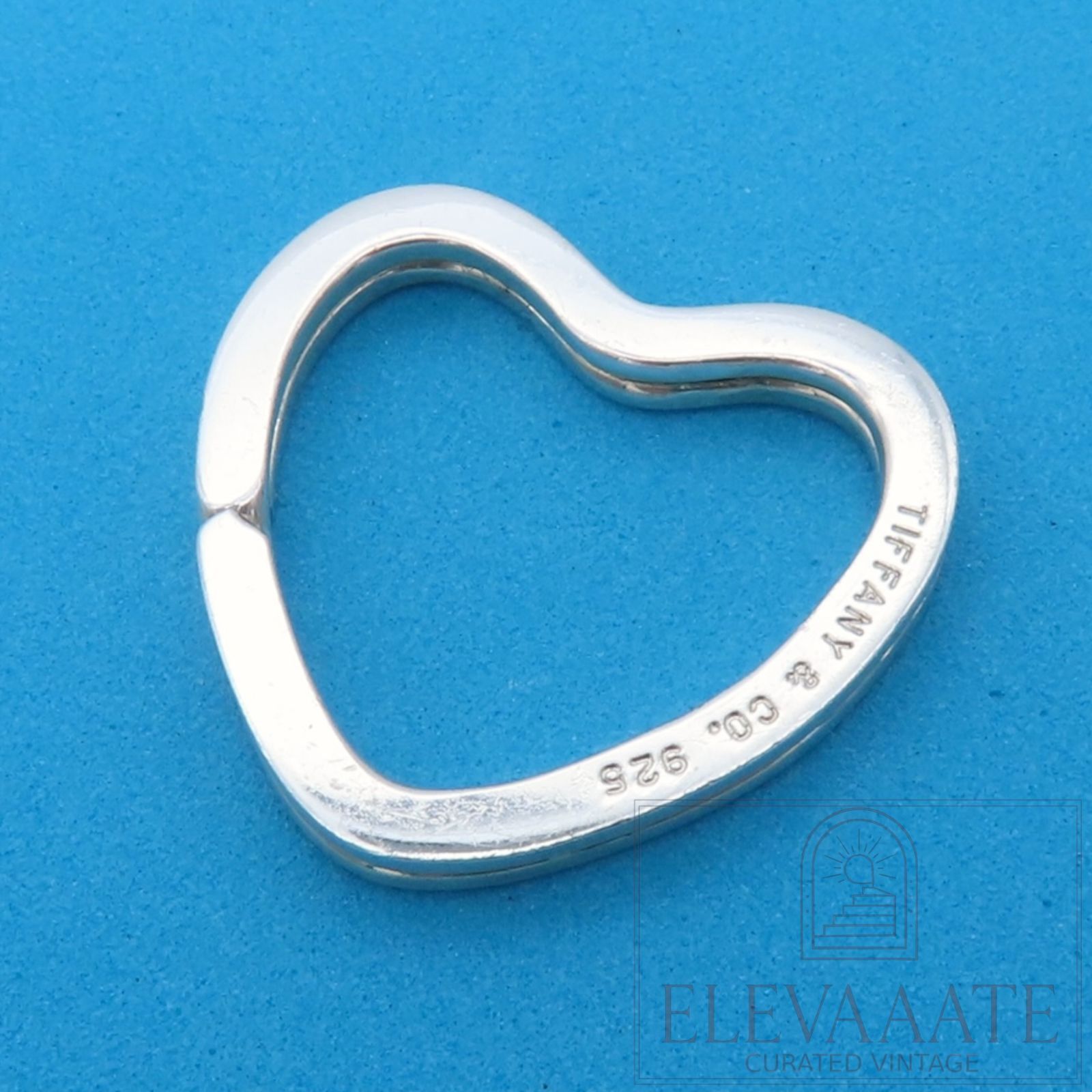 美品 Tiffany&Co. ティファニー ハート キーリング シルバー SV925