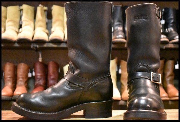 【9D 良品 10年】WESCO ウエスコ ボス ブラック 黒 11インチハイト ビブラム430ダブル ブーツ BOSS エンジニア HOPESMORE【GG445】
