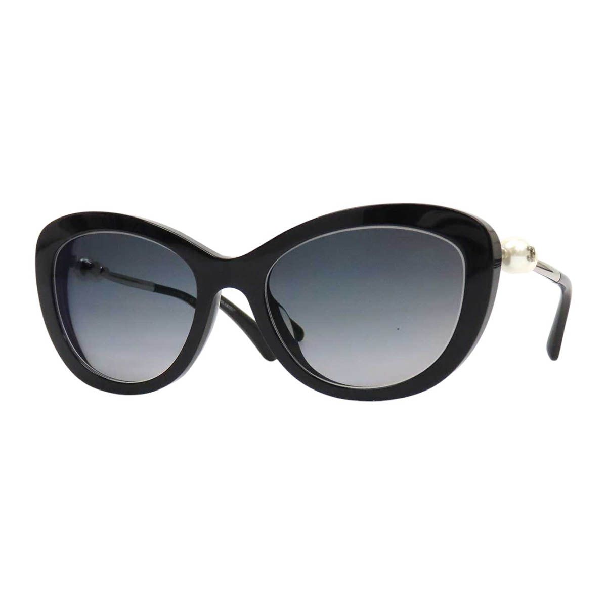 シャネル ココマーク コスチュームパール サングラス 5340-H-A ユニセックス ブラック CHANEL【中古】 【アパレル・小物】