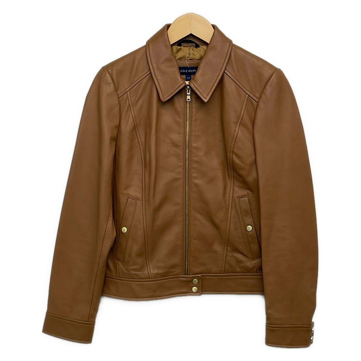 COLE HAAN(コールハーン) ライダースジャケット サイズM/M M メンズ美品 - ブラウン 長袖/オールシーズン