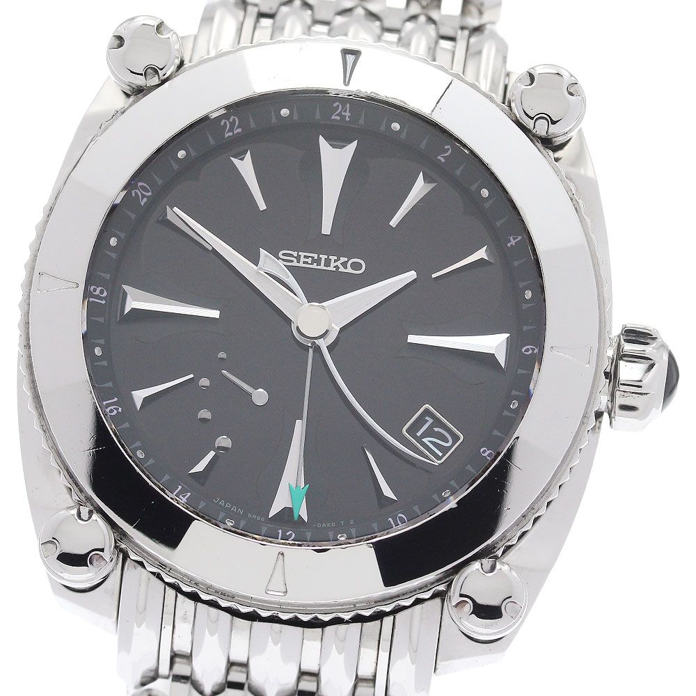 セイコー SEIKO SBLA051/5R66-0AN0 ガランテ GMT パワーリザーブ スプリングドライブ メンズ 箱付き_962855