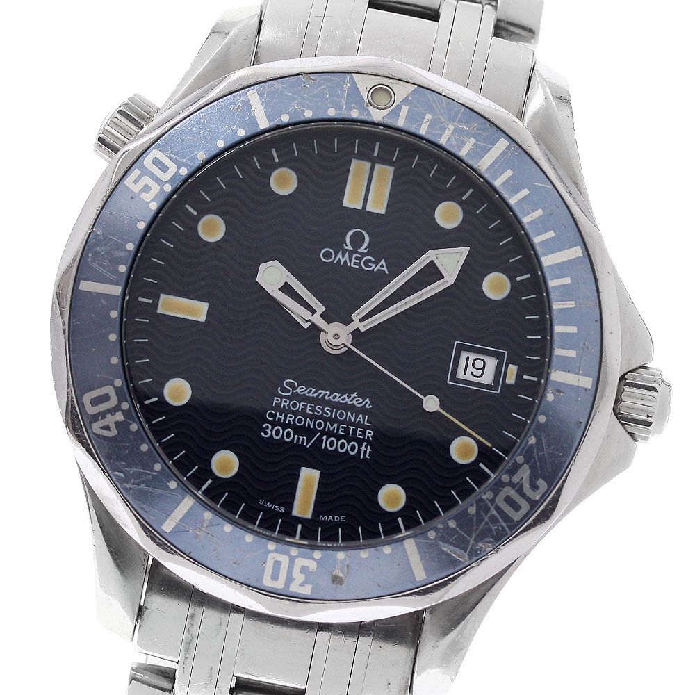 オメガ OMEGA 2531.80 シーマスター300 デイト 自動巻き メンズ 保証書付き_951057