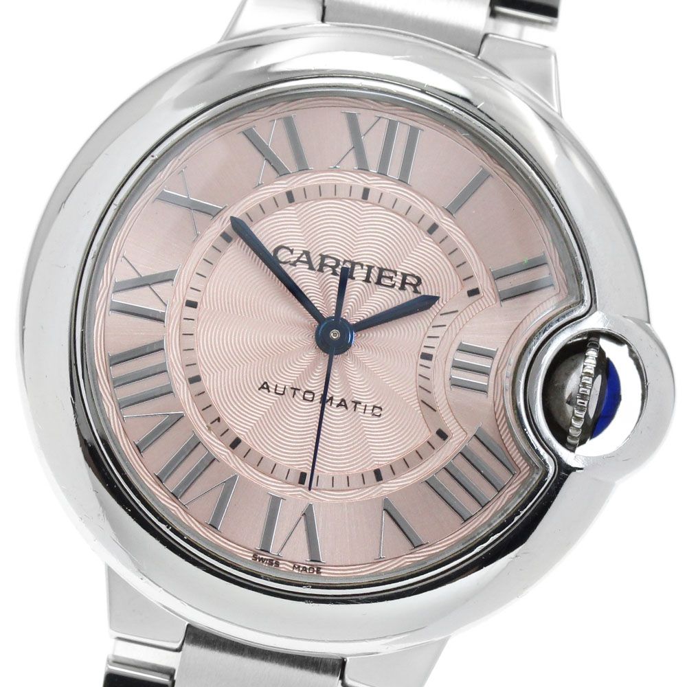 カルティエ CARTIER W6920100 バロンブルーSM 自動巻き レディース 保証書付き_971101