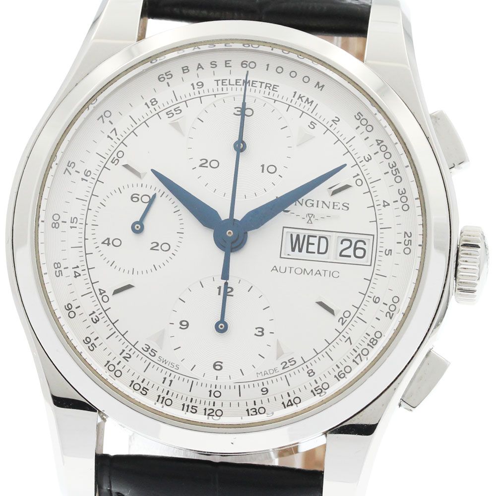 ロンジン LONGINES L2.747.4 ヘリテージ 1954 クロノグラフ デイデイト 自動巻き メンズ 良品 _970862