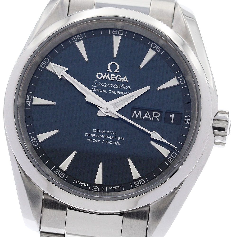 オメガ OMEGA 231.10.39.22.03.001 シーマスター アクアテラ アニュアルカレンダー 自動巻き メンズ 美品 保証書付き_974079 355,860円