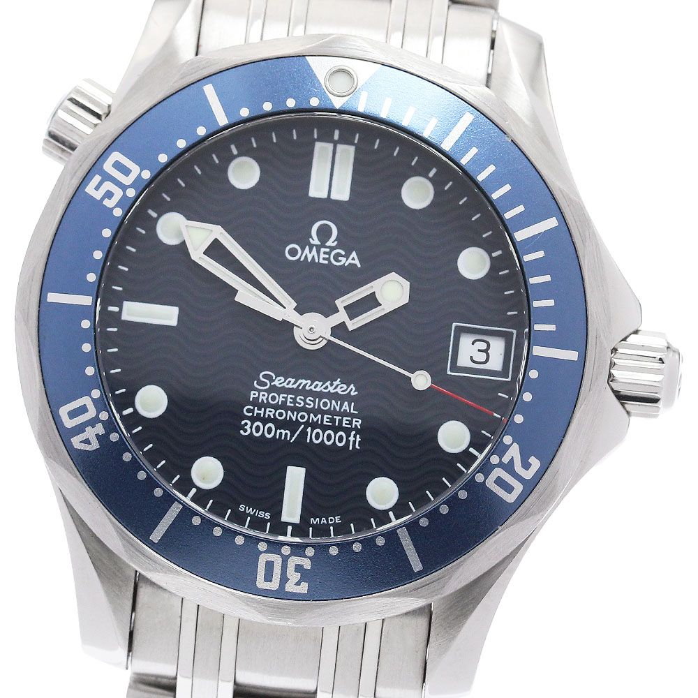 オメガ OMEGA 2551.80 シーマスター ダイバー 300M デイト 自動巻き ボーイズ 良品 保証書付き_973978