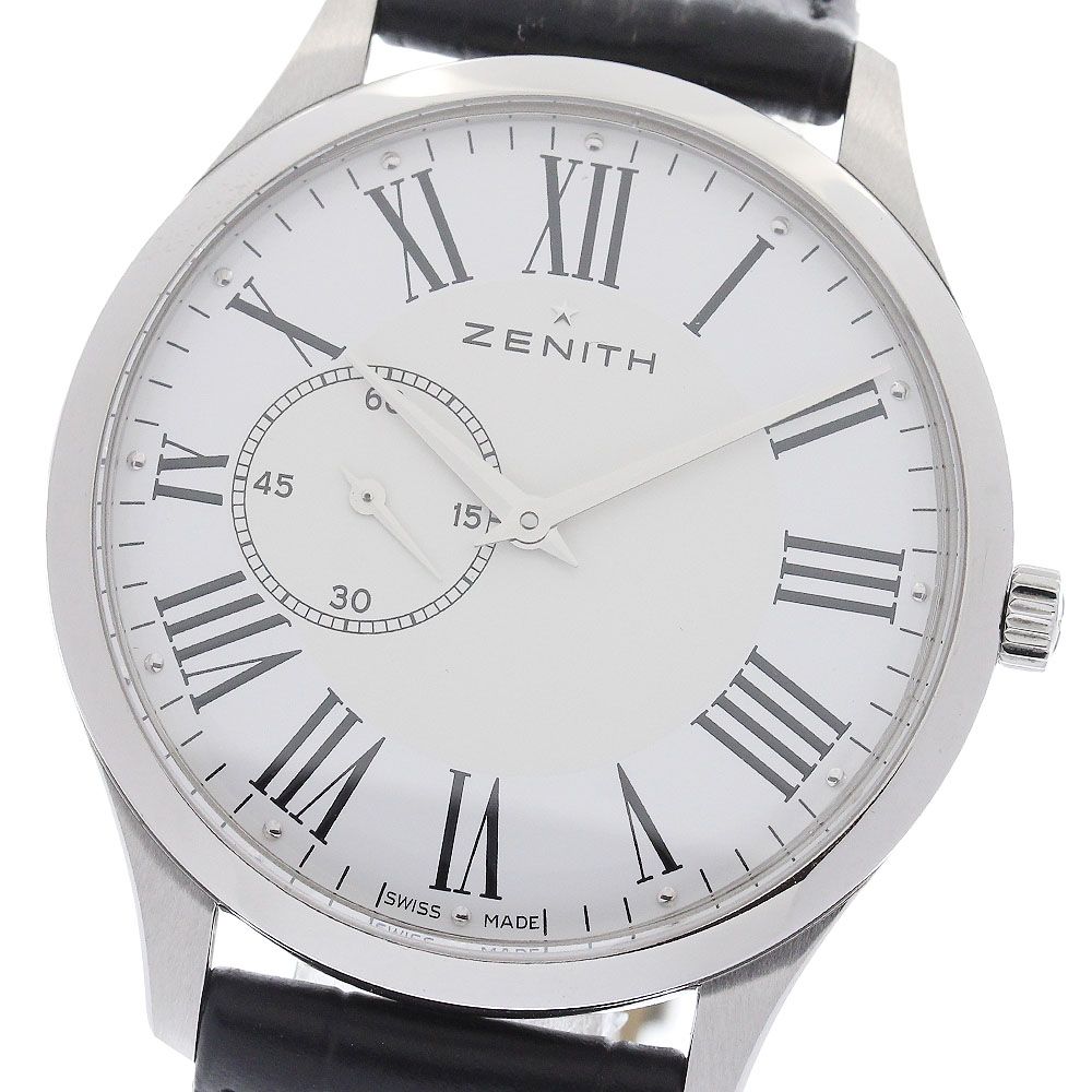 ゼニス ZENITH 03.2010.681/11.C493 エリート ヘリテージ ウルトラシン 自動巻き メンズ 良品 _972518
