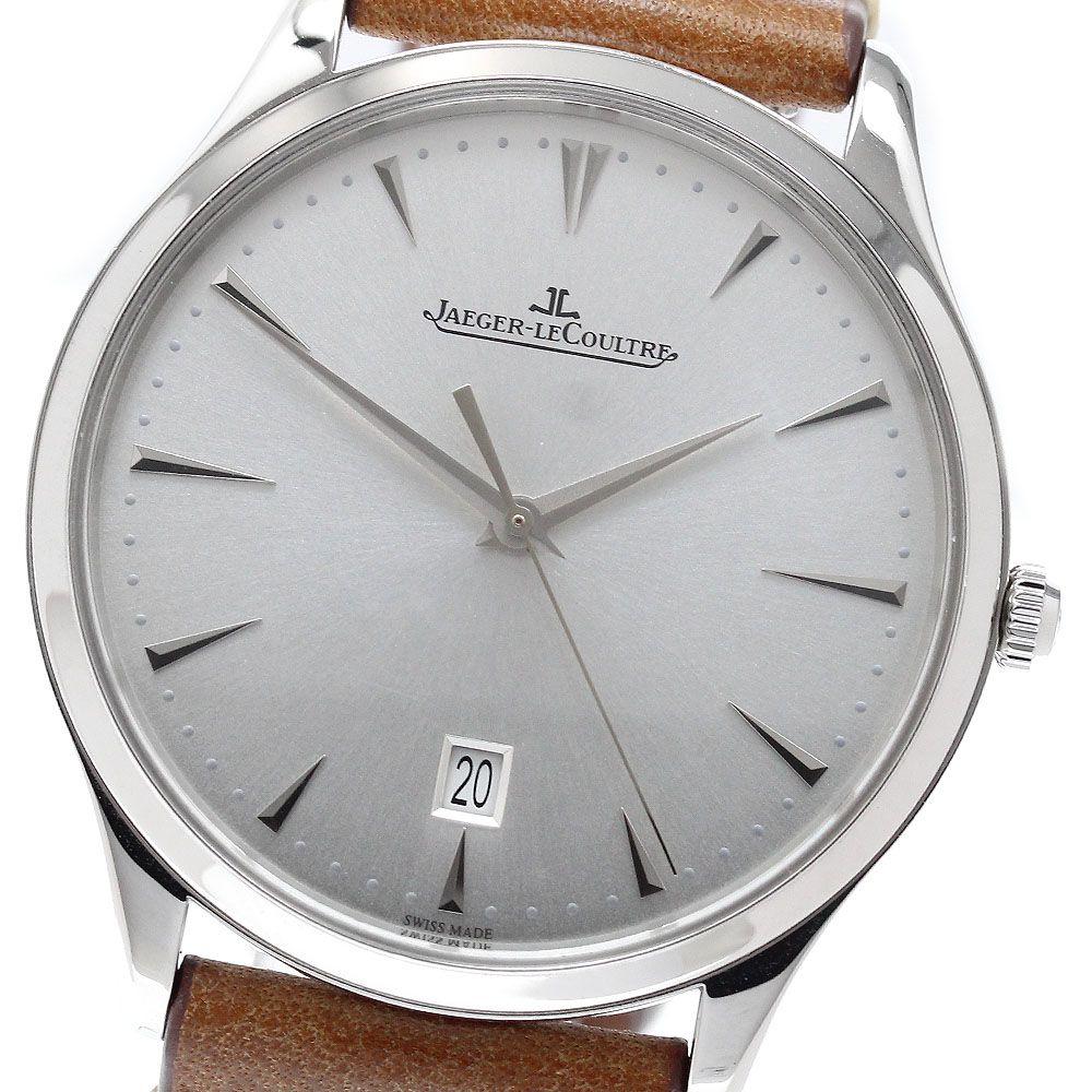ジャガー・ルクルト JAEGER-LECOULTRE 174.8.37.S/Q1288420 マスターウルトラスリム デイト 自動巻き メンズ 良品 保証書付き_974932