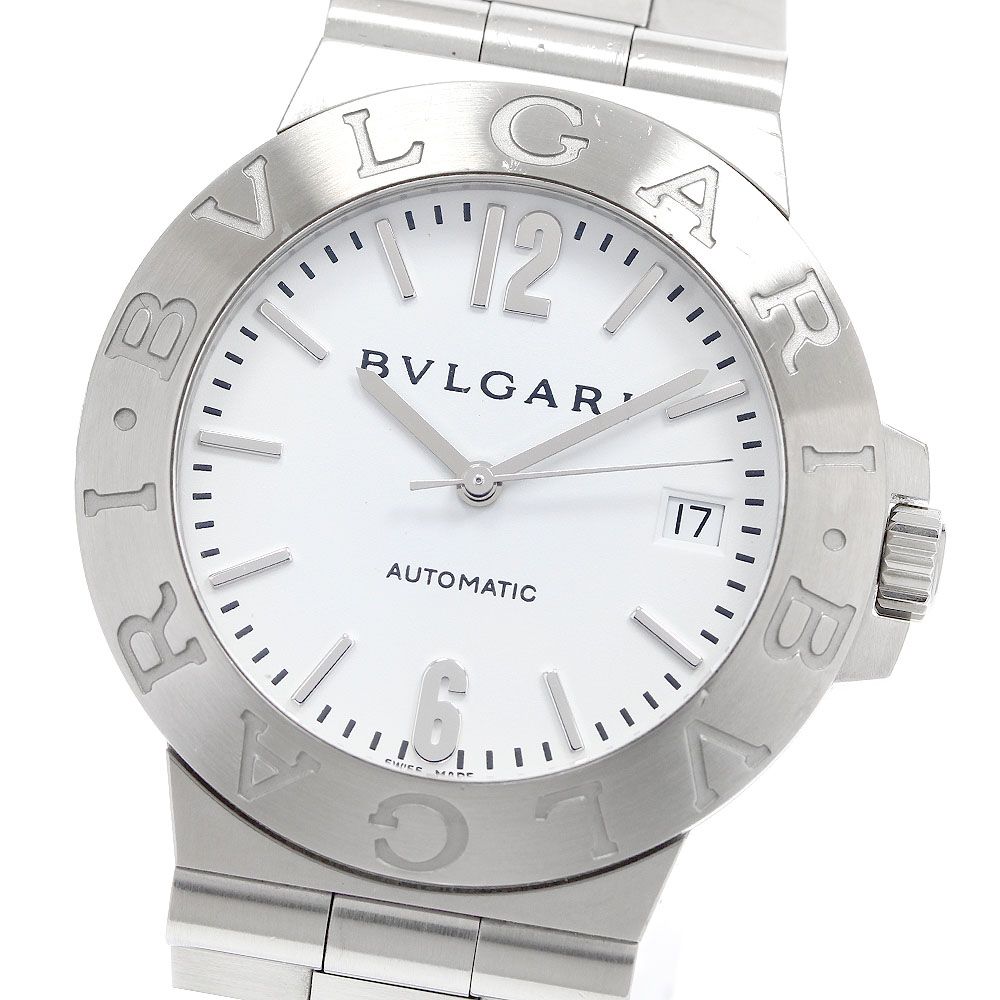 ベルト訳あり ブルガリ BVLGARI LCV38S ディアゴノ スポーツ デイト 自動巻き メンズ _973835